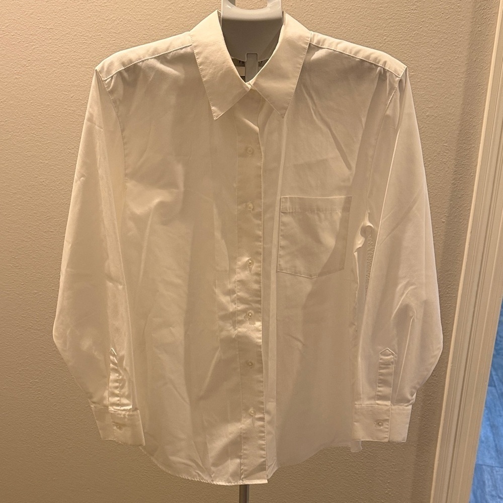 Foxcroft Crisp White Button-Down Shirt